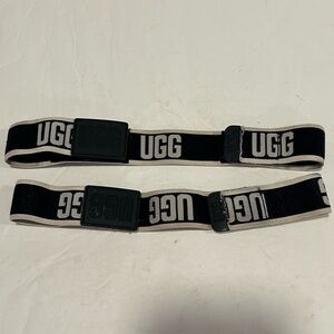 UGG SPORT YEAH SLIDE BLACK STRAPS